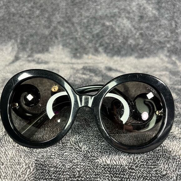 Prada woman’s sunglasses round frame made in Italy - Picture 1 of 6